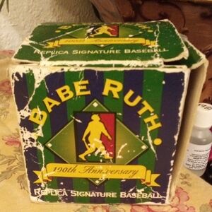 Commemorative Baseball Box - Green and Yellow